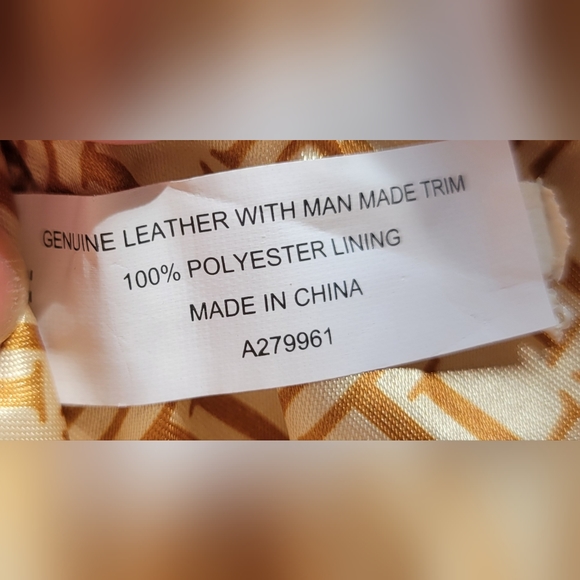 Tignanello Saffiano Leather Domed Satchel Champagne - Picture 13 of 16